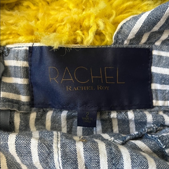 RACHEL Rachel Roy Rylnne Cotton Striped Button-Front Dress - Picture 5 of 5